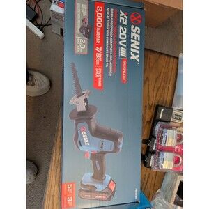 Senix Tools 20V Cordless Reciprocating Saw With Charger, Battery+Case Ships Free